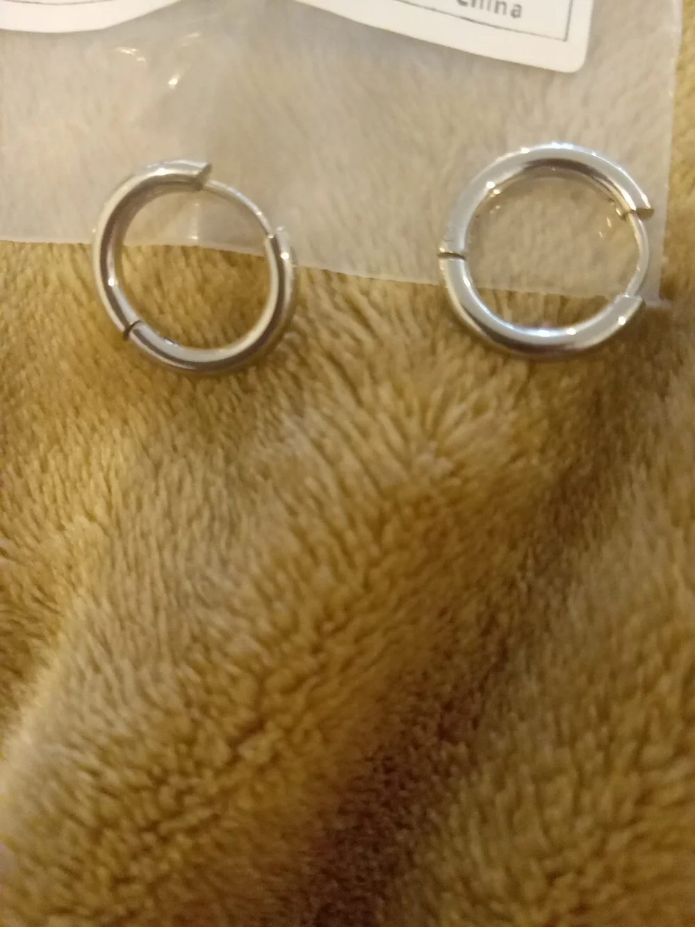 Sterling Silver Men’s Hoop Earrings - Silver
